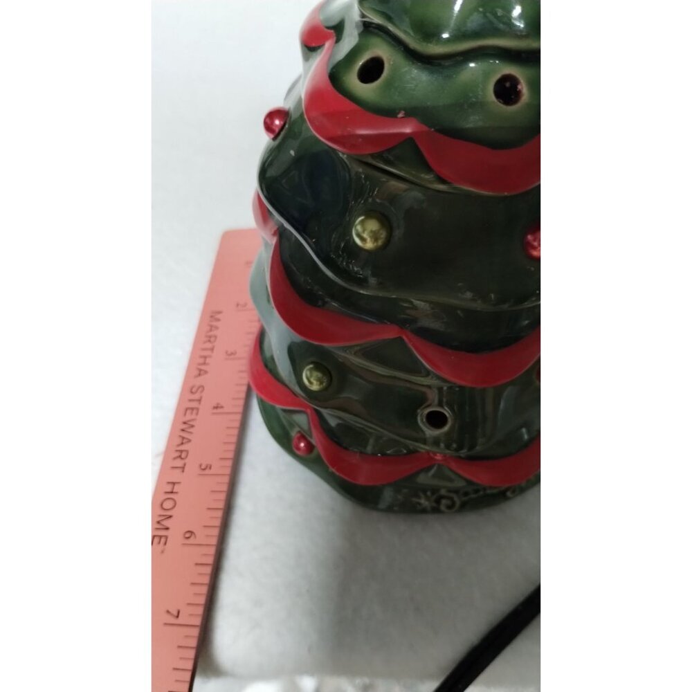 Ceramic Scentsy Christmas Tree Premium Warmer With Star Topper & Colorful Bulbs - Picture 11 of 13